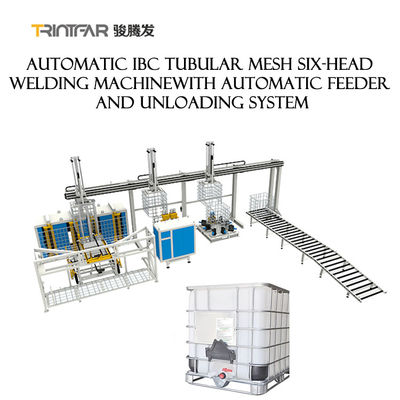 IBC Tank Tubular Mesh Auto Welding Machine Dengan Sistem Bongkar Muat Otomatis