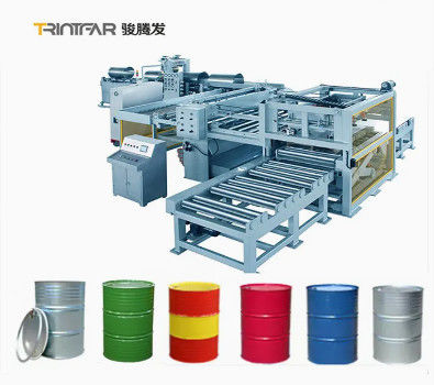 200L Steel Drum Line Produksi 11 orang dioperasikan