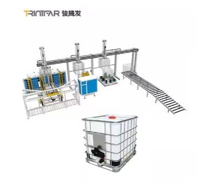 1000 Liter Ibc Tank Tubular Cage Wire Welding Machine Tukang Las Stainless Steel