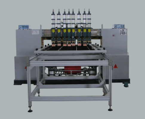Automatic production line for stacking robots, loading materials into microwave ovens and oven interiors