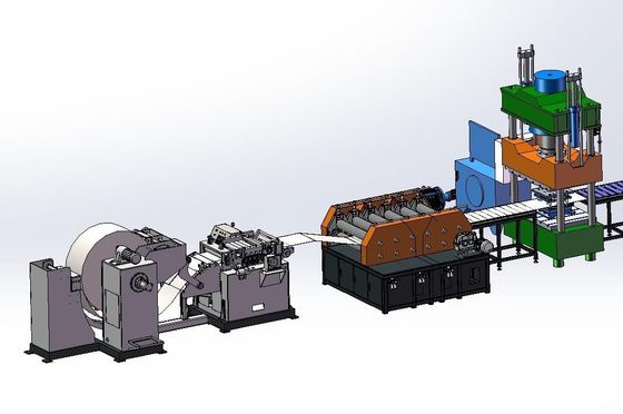 Pemuatan dan pembongkaran otomatis, jalur produksi pendingin transformator otomatis penuh