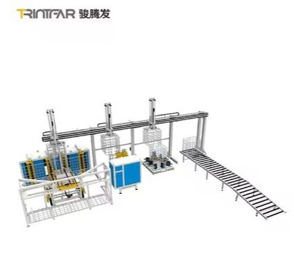 Panduan pengoperasian otomatis penuh / otomatis jalur produksi rangka tong IBC (dilengkapi dengan mesin bending) / jalur produksi tong otomatis penuh / produksi dan penjualan langsung pabrik lengkapi