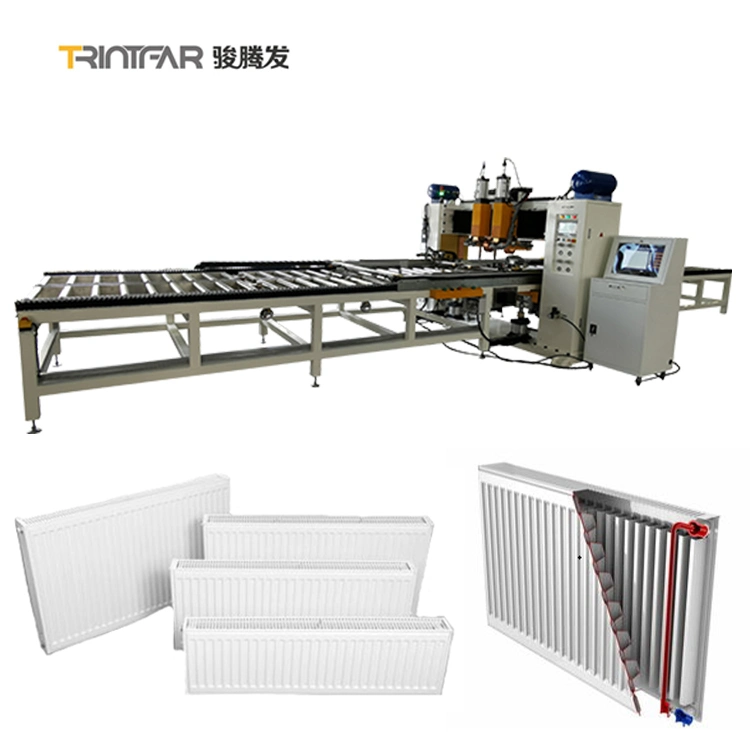 berita perusahaan terbaru tentang Sepenuhnya Otomatis Plat Radiator Pelat Baja Lini Produksi Pengelasan Radiator  1