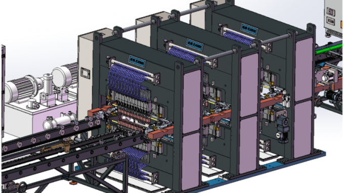 Jalur Produksi Radiator Panel Baja Trintfar Ketebalan sirip yang dapat disesuaikan 5