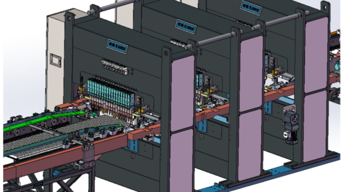 Jalur Produksi Radiator Panel Baja Trintfar Ketebalan sirip yang dapat disesuaikan 7