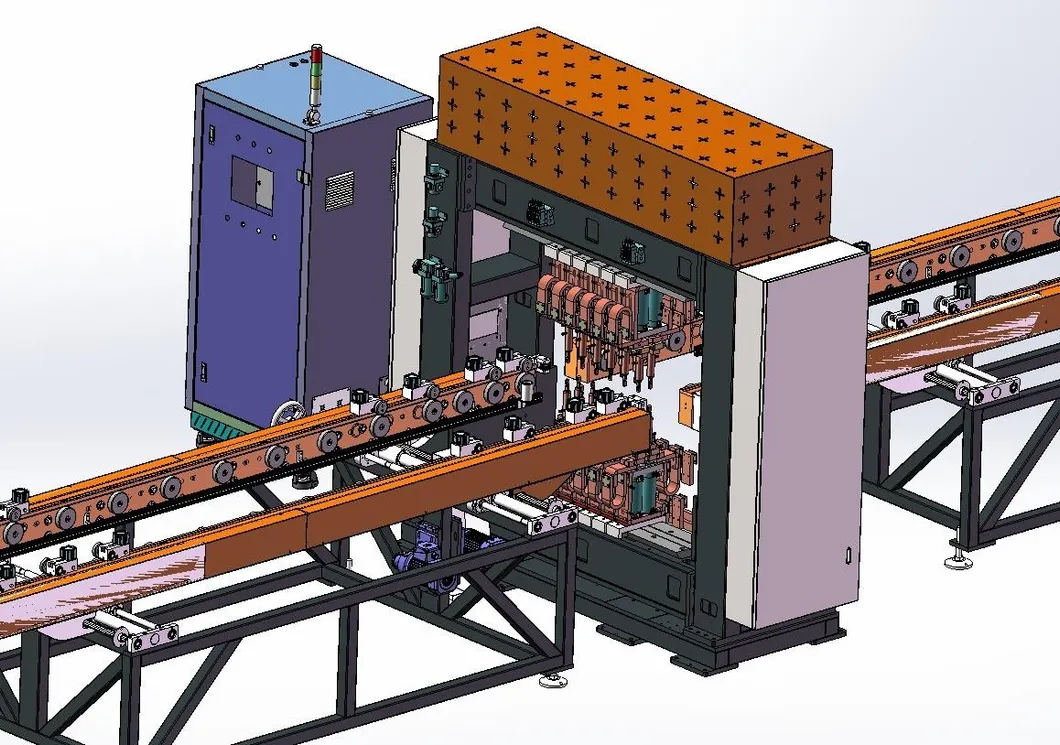Lini produksi otomatis untuk sirip heat sink transformator 6