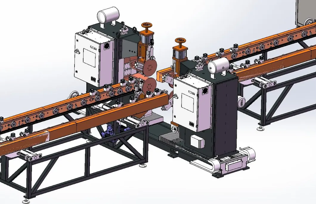 Lini produksi otomatis untuk sirip heat sink transformator 7