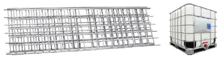 1000 Liter Ibc Tank Tubular Cage Wire Welding Machine Tukang Las Stainless Steel 9